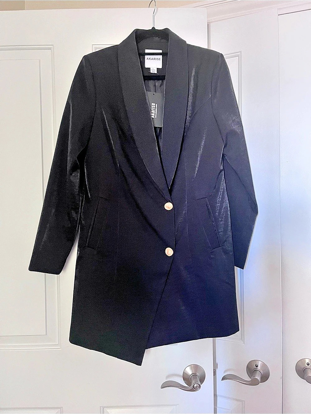 KARISE Black Blazer Size Medium Like New